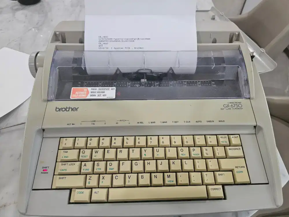 MESIN TIK LISTRIK BROTHER GX-6750