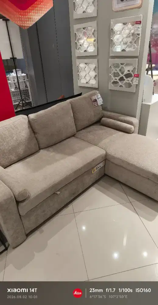 OBRAL MURAH SOFA L SLEEPER STORAGE