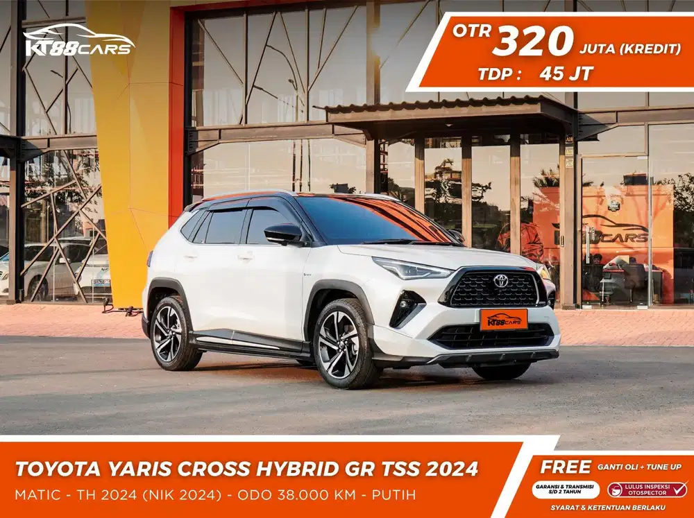 [BERGARANSI] TOYOTA YARIS CROSS HYBRID GR TSS TH 2024 PUTIH GANJIL
