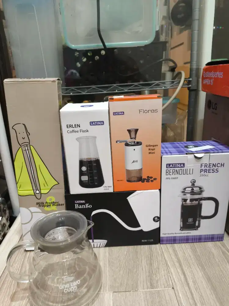 PERLENGKAPAN COFFEE LATINA ORIGINAL NEW