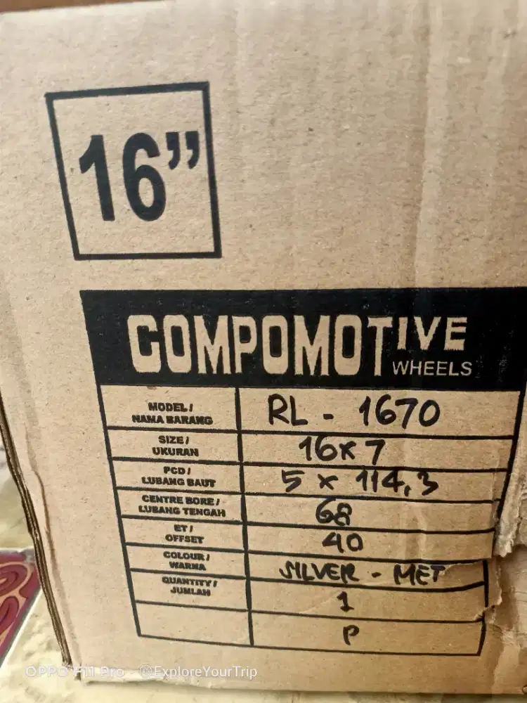 Flash sale velg compomotive