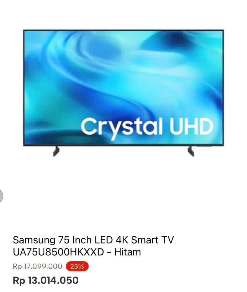 SAMSUNG SMART TV 4Ak 75 inci