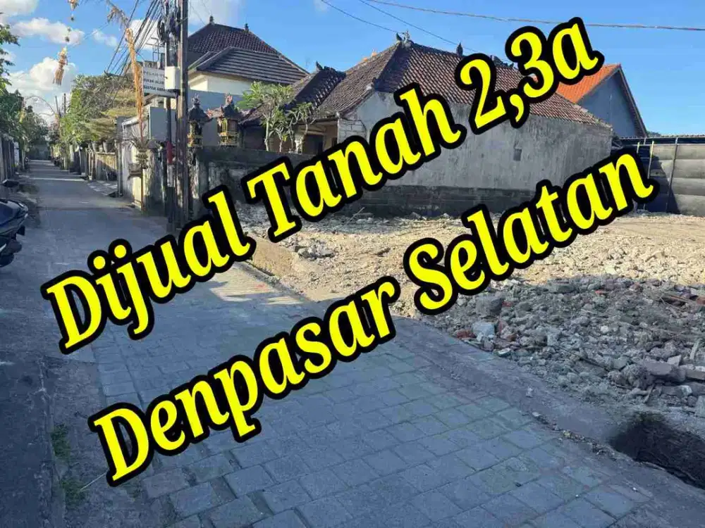 Dijual Tanah 2,3a di Jln Babakan Sari, Pedungan Denpasar Bali
