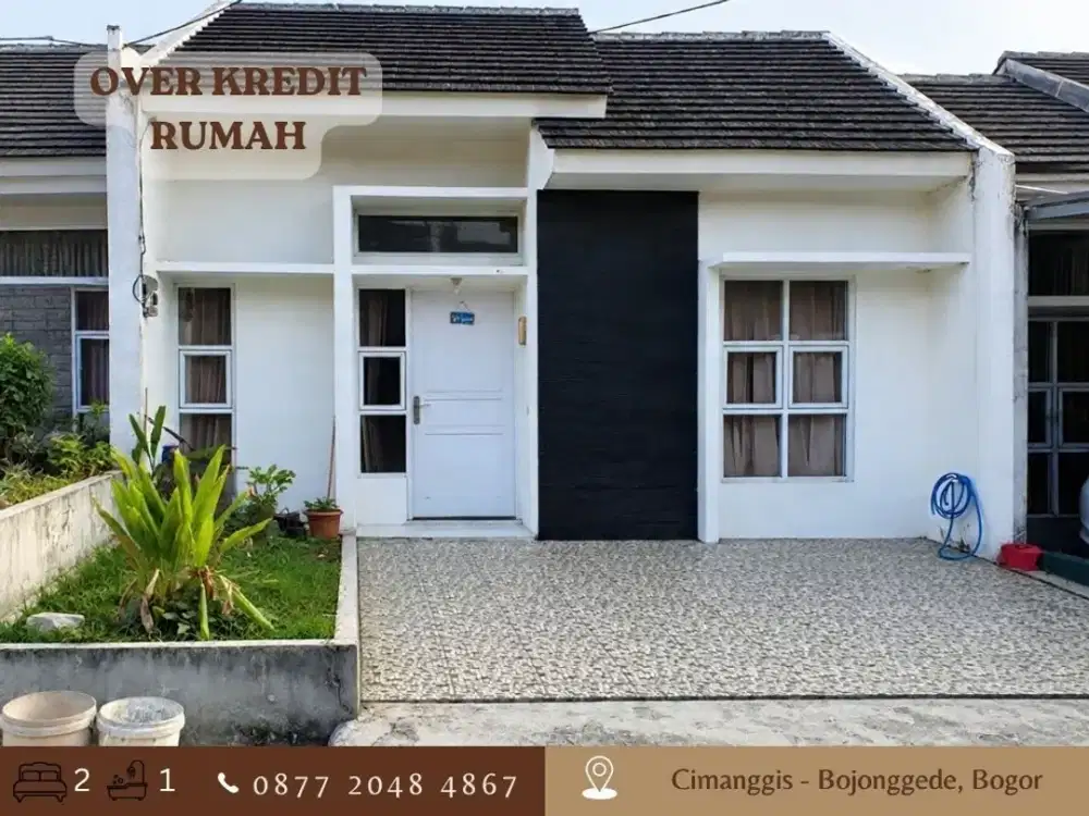 Rumah OVER KREDIT 49JT dkt Stasiun KRL di Cimanggis Bojonggede