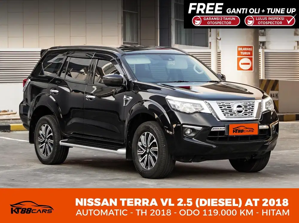 [BERGARANSI] NISSAN TERRA VL 2.5 DIESEL MATIC TAHUN 2018 HITAM GENAP