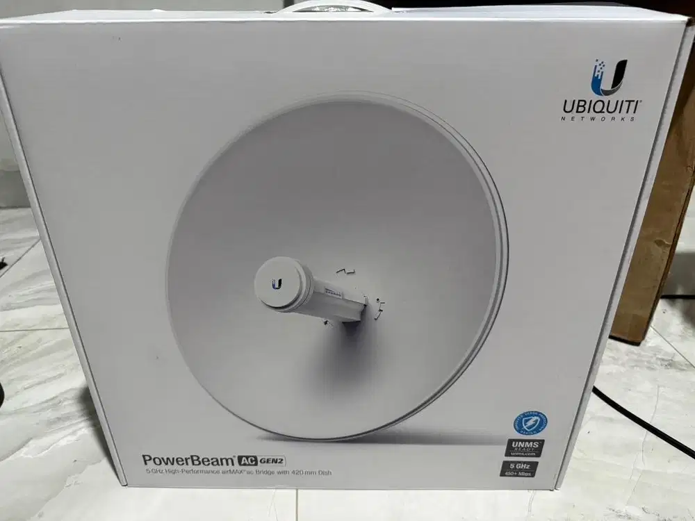 Ubiquiti PowerBeam AC Gen2 5GHz BNOB - Baru Belum Pernah Dipakai