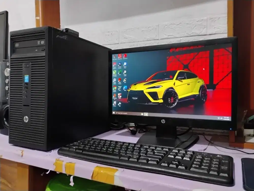 Pc gaming roblox / intel core gen4 + ram 8gb + monitor 19inch HP