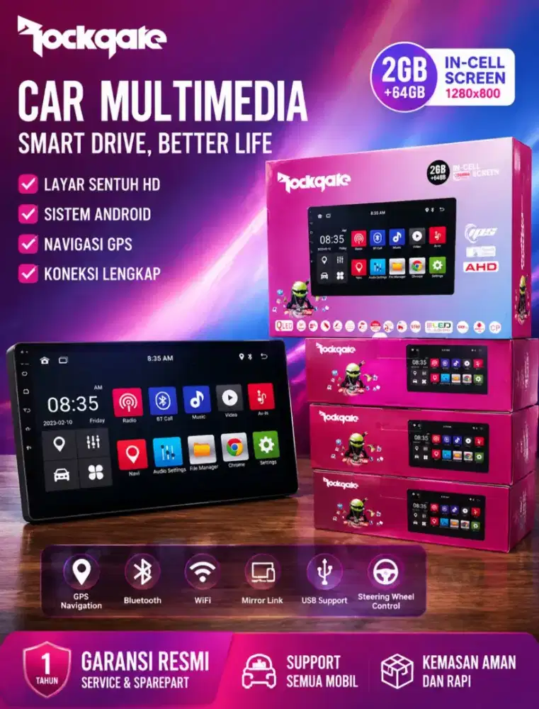 New android 9inch rockgate ram 2/64gb carplay