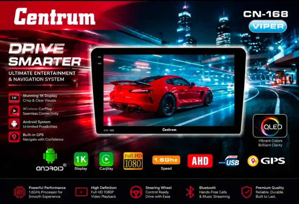 Android 10inch centrum ram 4gb carplay