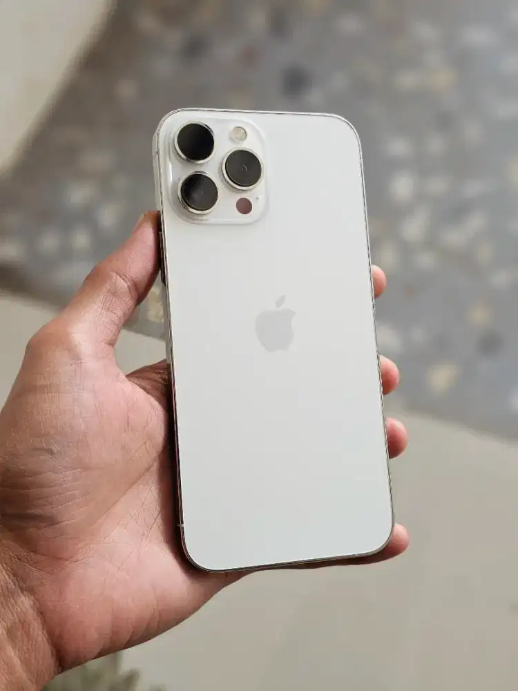 Iphone 13 Pro max 128gb Silver Lengkap