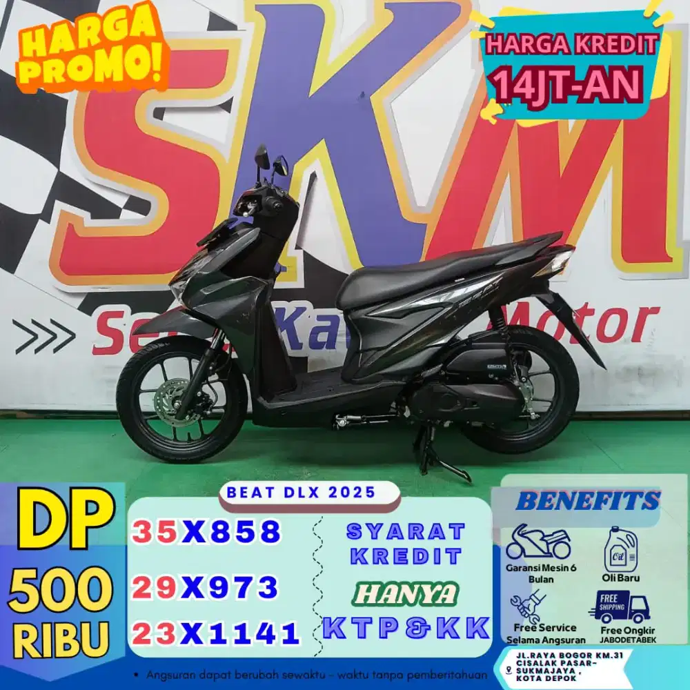 DP murah 500rb Honda beat deluxe th 2025 cash/credit