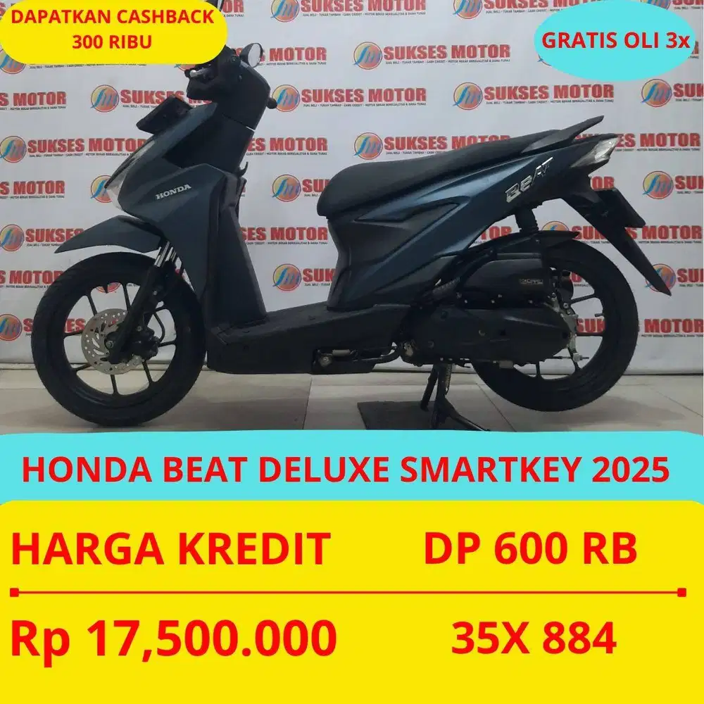 HONDA BEAT DELUXE SMARTKEY 2025 DP MURAH 600 RIBU GUYSS