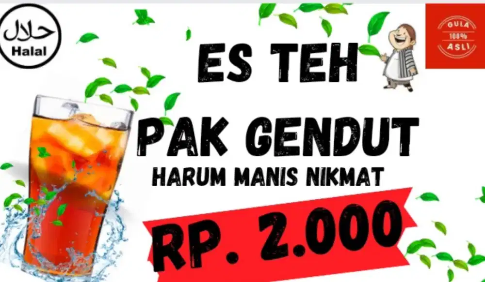 LOWONGAN KERJA ES TEH PAK GENDUT