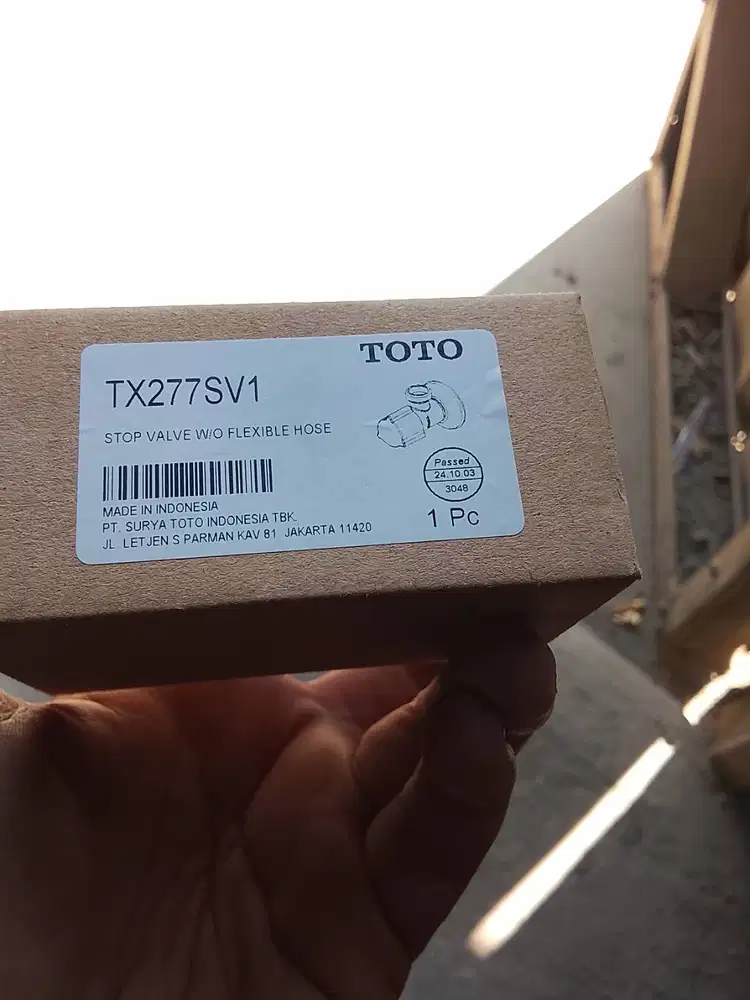 stop Valve toto tx277sv1 ori baru segel
