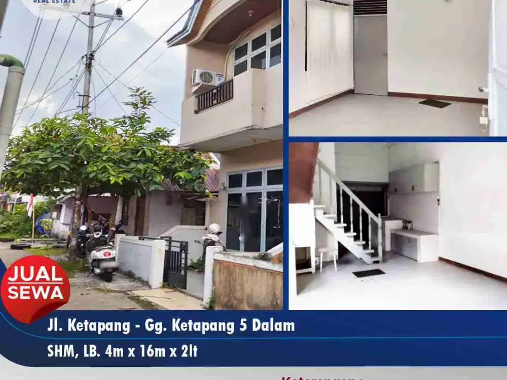 Rumah di jual atau sewa pusat kota