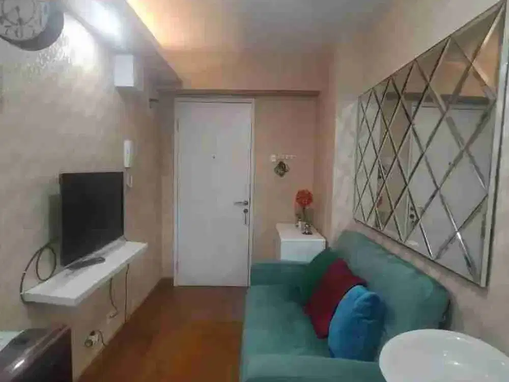 di sewakan type 1 br furnish mewah tower dahlia apartemen bassura city jaktim