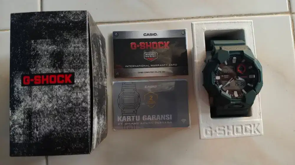 Jam digital analog GShock second original garansi