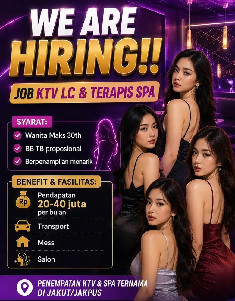 Loker Wanita LC dan Terapis