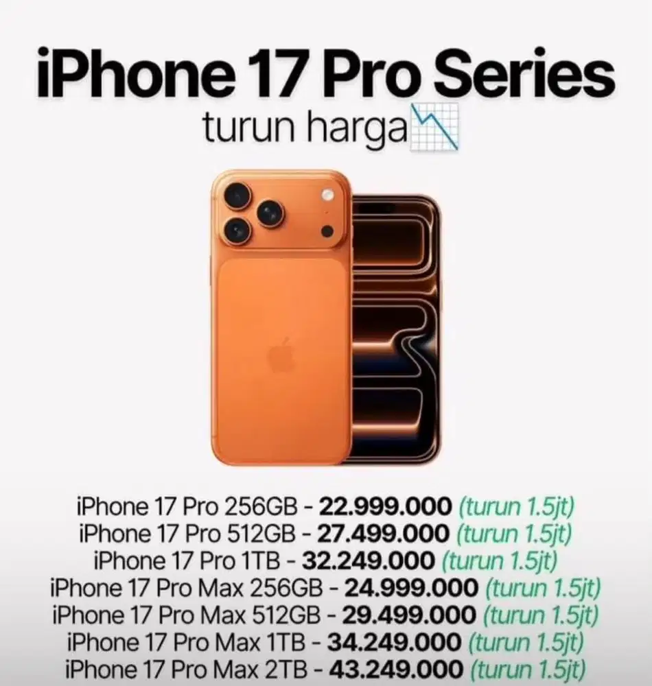 IPHONE 17 PROMAX ( PROMO CICILAN DAN CASHBACK )