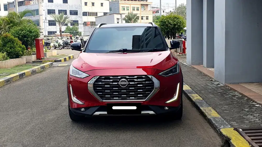 Km53rb nissan magnite premium turbo cvt two tone 2021 merah