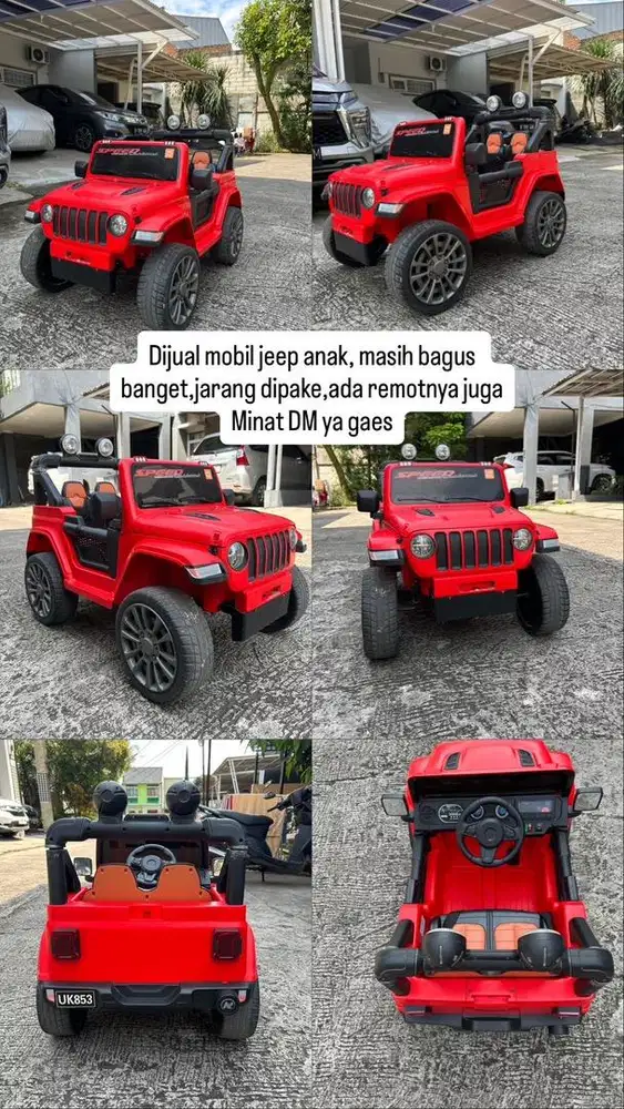 Dijual mobil jeep mainan