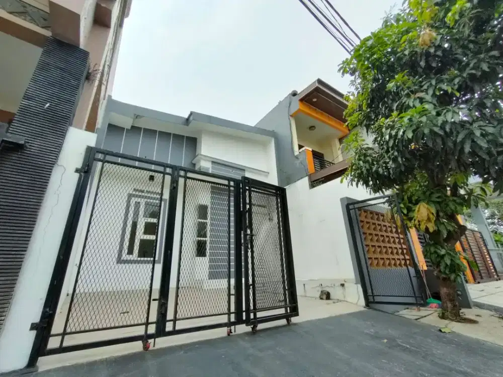 DIJUAL RUMAH MINIMALIS MEZZANINE DI PERUIMAHAN GRAHA HARAPAN BUMYAGARA, MUSTIKAJAYA