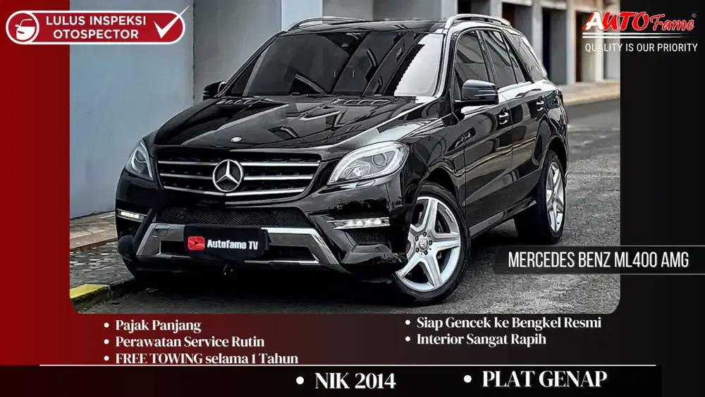 Mercedes Benz ML400 AMG Spec NIK 2014 Black On Beige