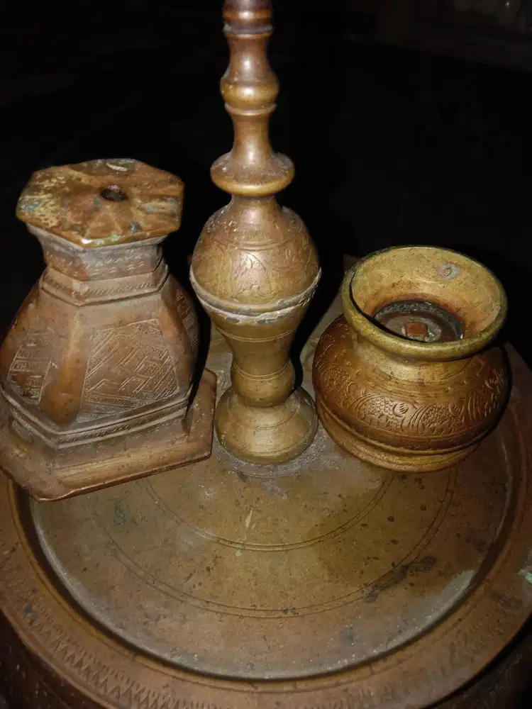Tepak sirih khas kalsel kuningan ori ada cap pengrajin 1920