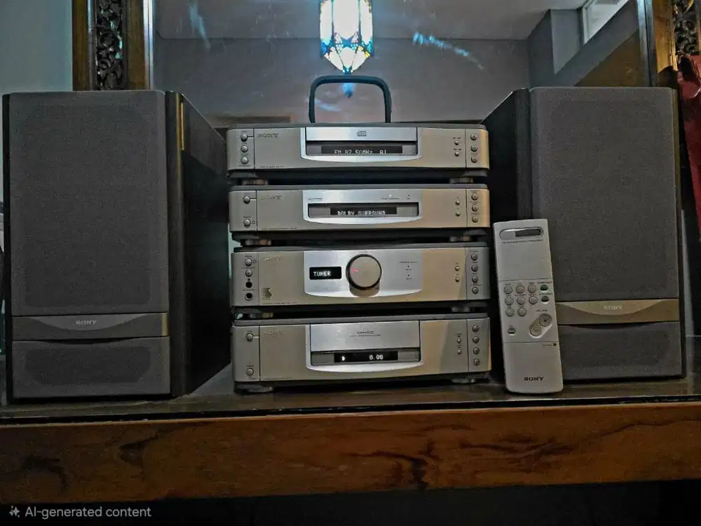 Jual Sony Placido full set. (Unit, speaker & remote)