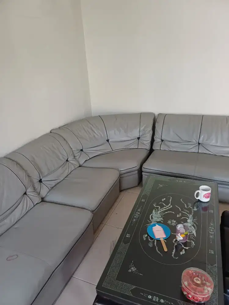 Sofa bed model leter L, bahan bagus dakron bukan spon jadi lebih empuk
