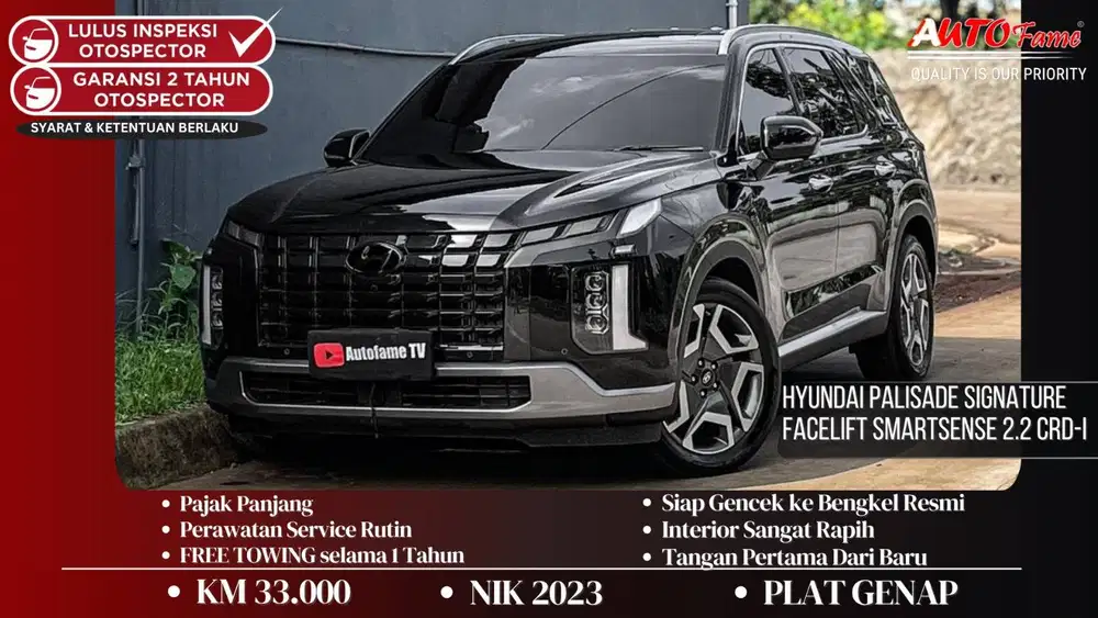 Hyundai Palisade Signature Facelift SmartSense 2.2 CRD-i NIK 2023