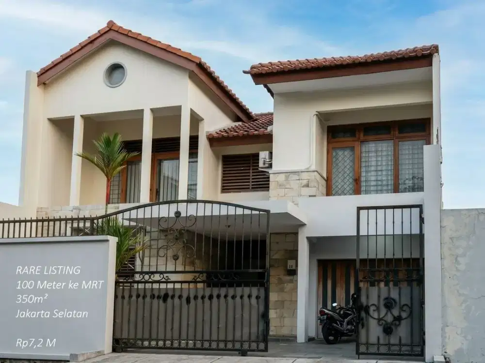 Rumah Premium 350 m² | 100 Meter MRT Lebak Bulus | Jalan Tenang | Siap Huni