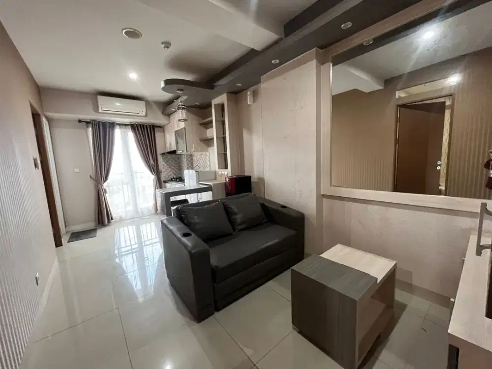 Disewakan 2BR Oak Tower B Full Furnish - Lantai 17, Siap Huni Tinggal Bawa Koper, View Citylight