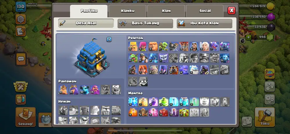 Akun COC TH 12 prematur