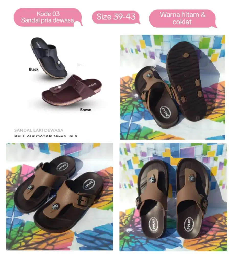 Kode 03. Sandal pria
