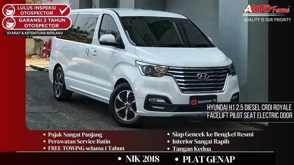 Hyundai H1 2.5 Diesel CRDi Royale NIK 2018