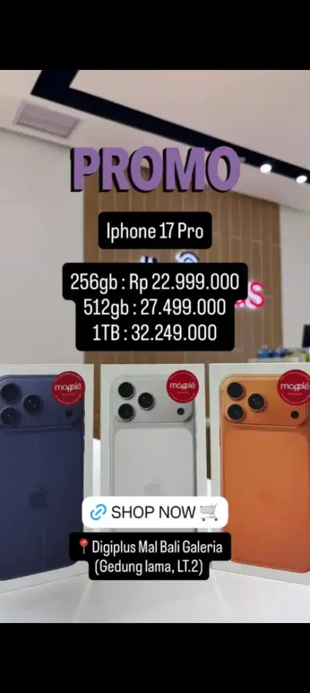 Kredit iPhone 17 pro max dan pro Cukup KTP
