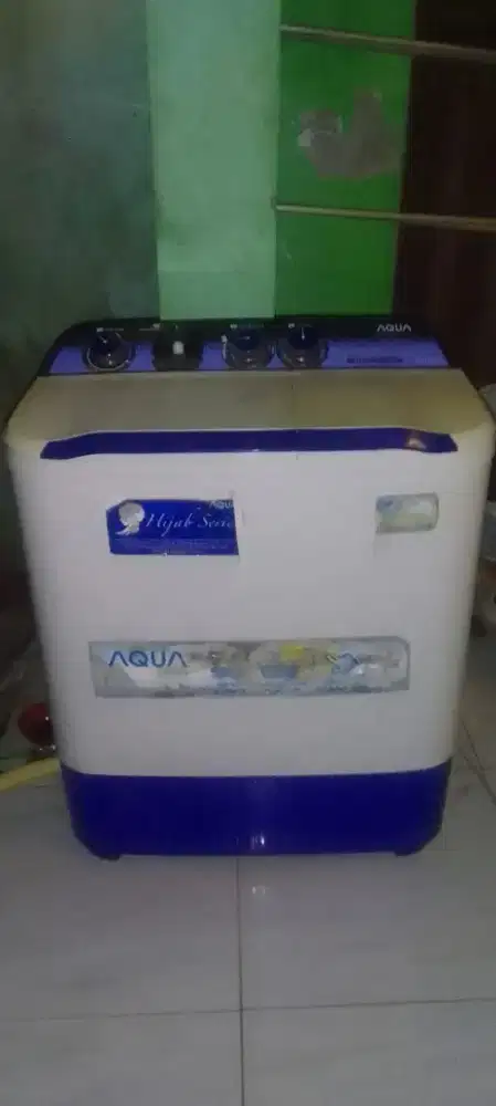 Jual mesin cuci merk aqua kpsitas 7,5kg fungsi normal
