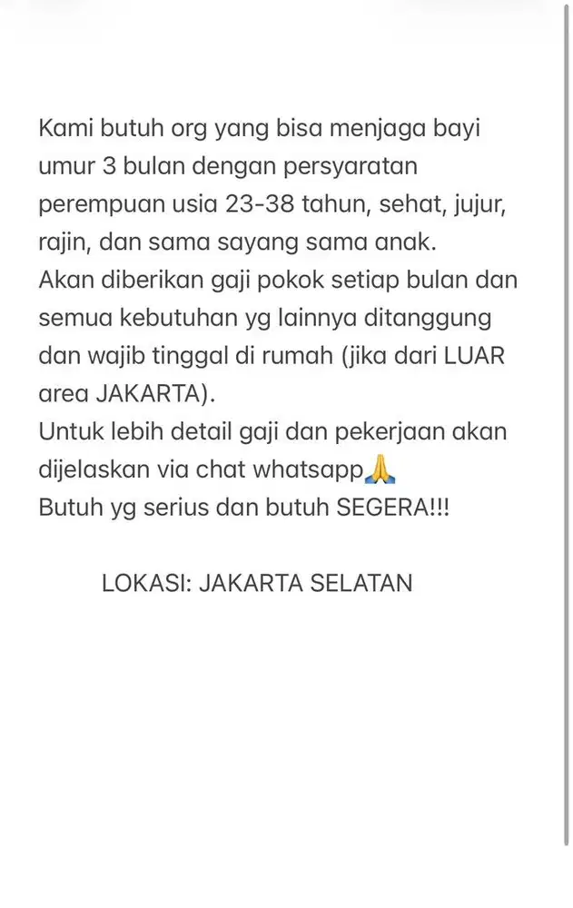 Pengasuh bayi/anak