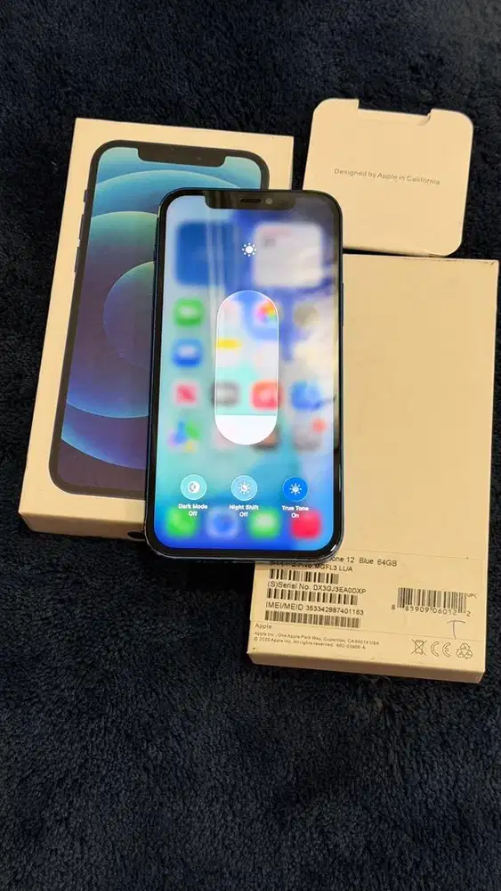 Dijual : Iphone 12 Blue 64GB Wifi Only SIMLOCK Lengkap