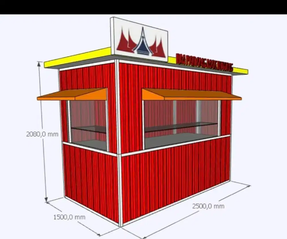 Kontainer box usaha rumah makan