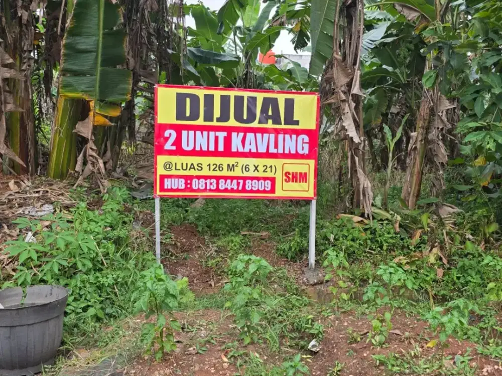 DI JUAL TANAH MURAH DI DUKUH ZAMRUD KAVLING 126 M2 STRATEGIS