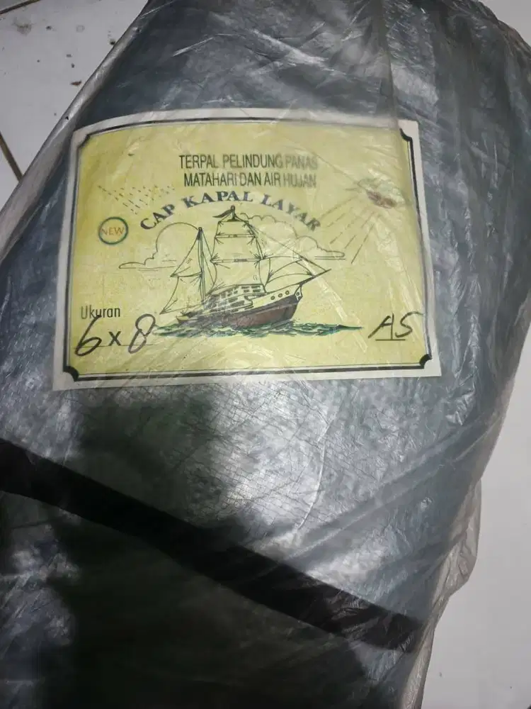 Dijual Terpal Uk.6*8 Merk Kapal Layar