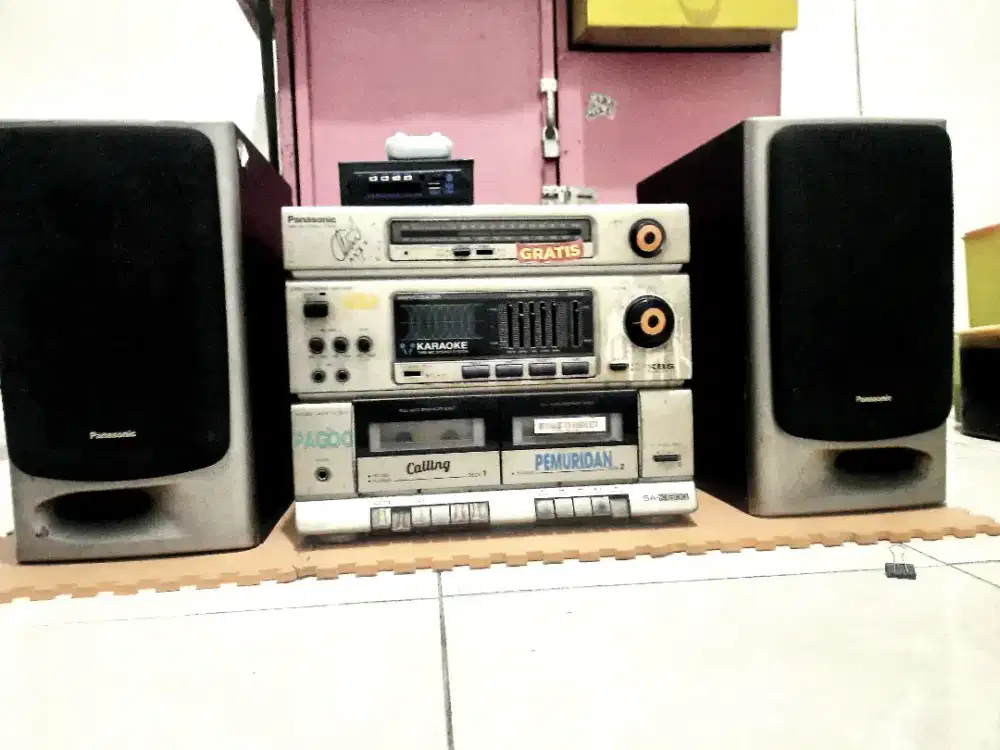 1 SET Hifi PANASONIC KARAOKE STREO SYSTEM  SERI: SA-K1600