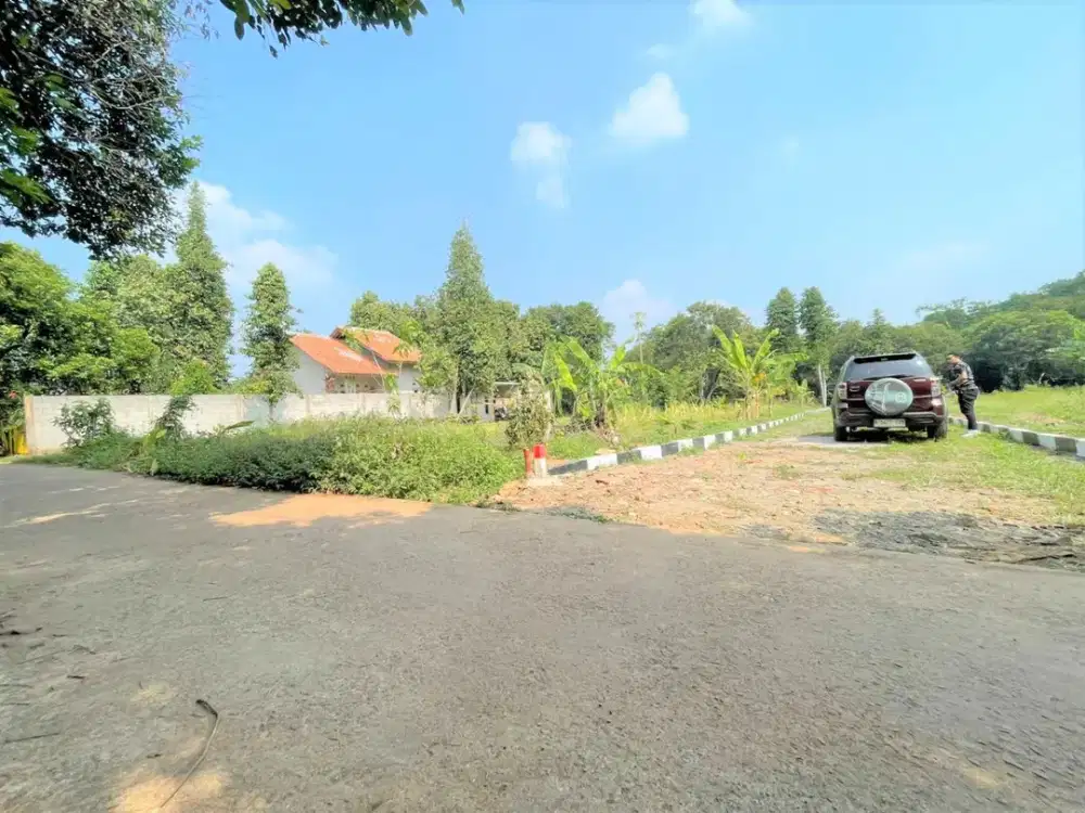 Kavling Jalan Lebar Row 5m, 7 Menit ke Tol, Harga 1 Juta-an