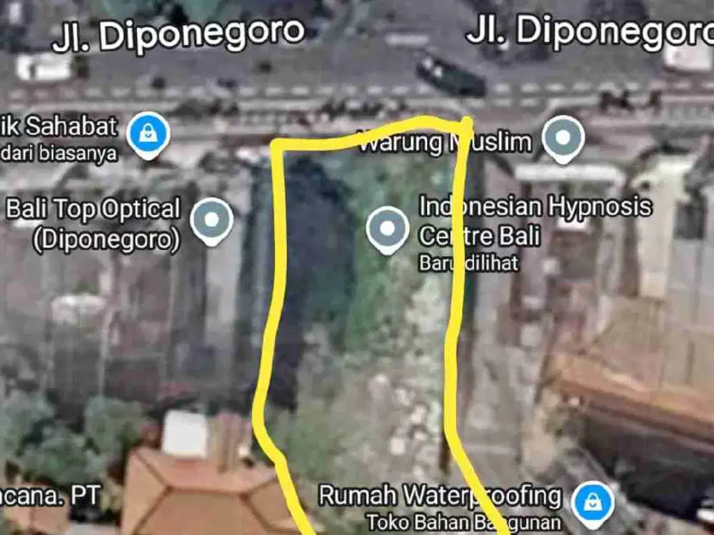 Tanah Komersial Jalan Diponegoro Pusat Kota Denpasar