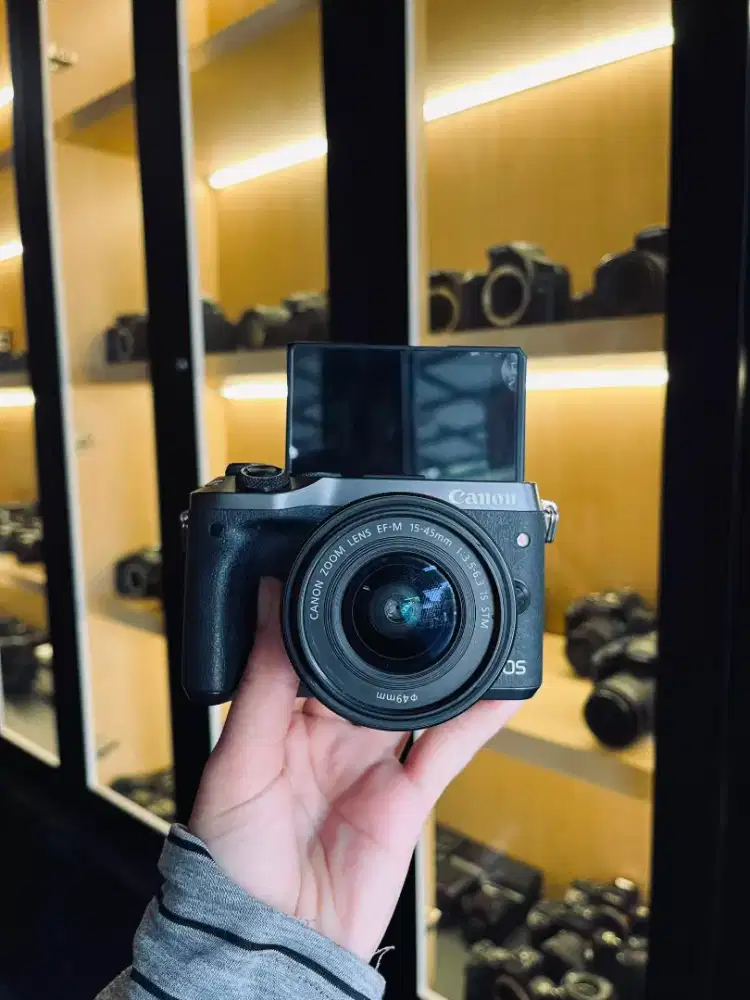 Canon Eos M6 Kit 15-45mm Fullset
