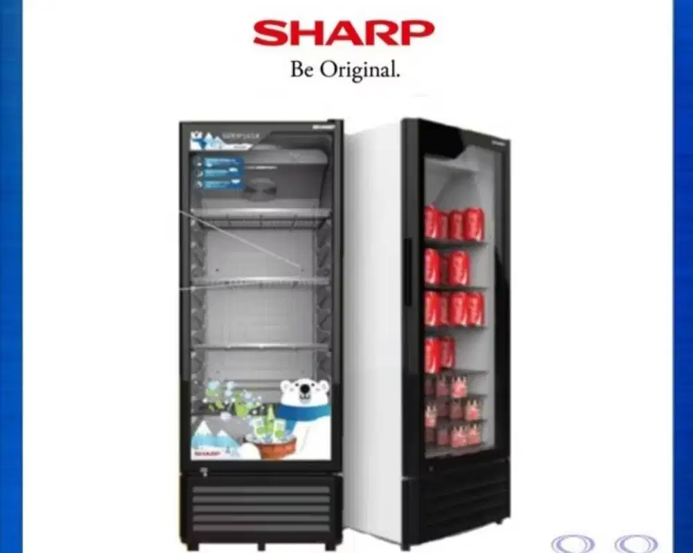 Showcase Sharp 250 L Mulus bgus gransi Resmi msih 4thn 10bl