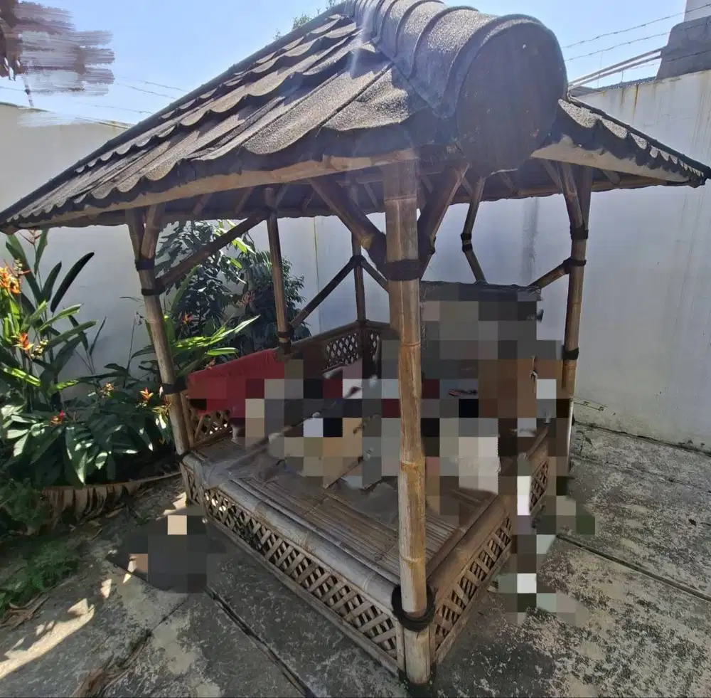 DiJual Gazebo/Saung Bambu bekas