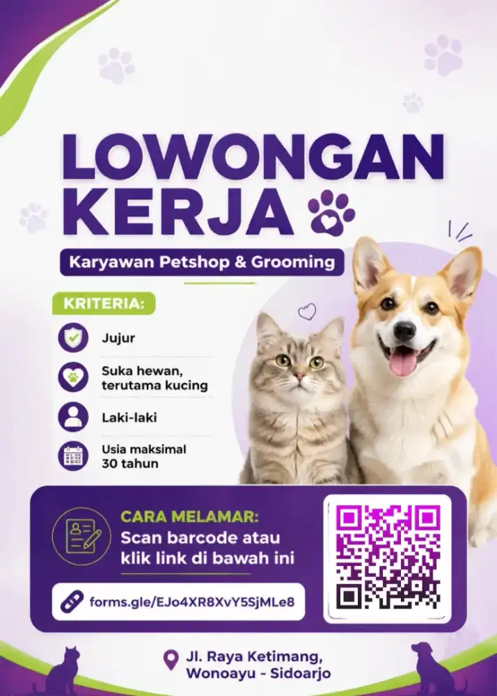 Lowongan Petshop & Grooming
